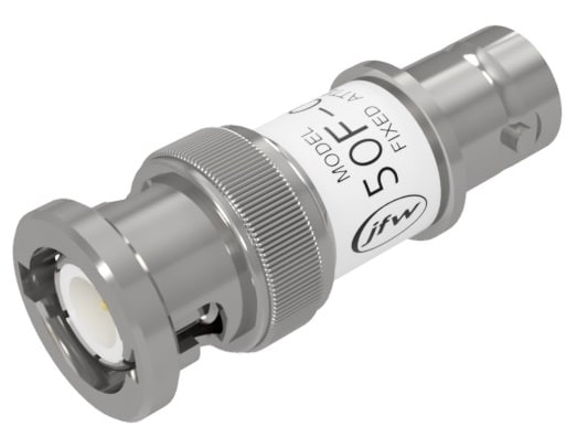 50 Ohm Fixed Attenuator rated for 2 Watts with BNC male/female connectors