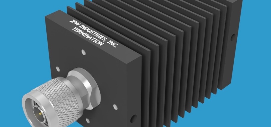 JFW model 50T-034-XXX termination and mismatch 50 Watt with 50 Ohm N male connector