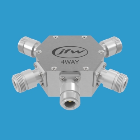 JFW model 50PD-631 resistive 4way power divider/combiner with 50 Ohm N female