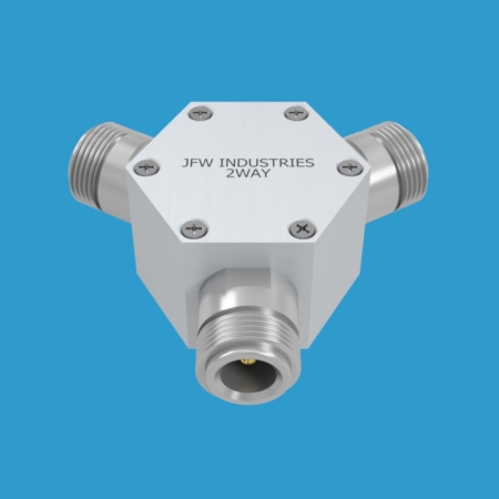 JFW model 50PD-133 resistive 2way power divider/combiner with 50 Ohm N female connectors