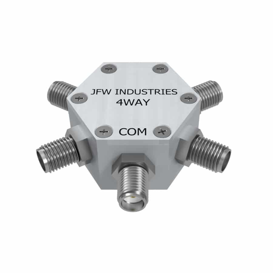 4-Way Power Divider/Combiner DC-4 GHz | 50PD-293 SMA - JFW Industries