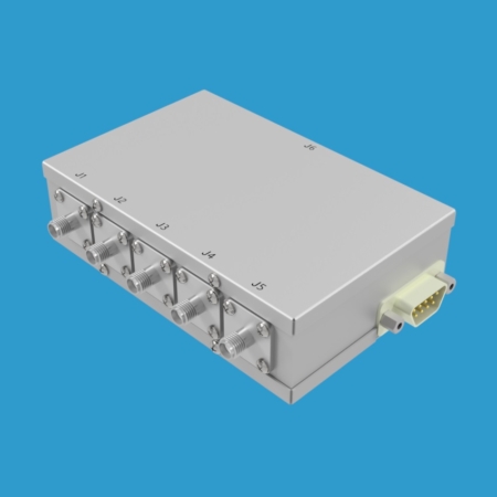 50 Ohm absorptive 1P5T solid-state RF switch with SMA female