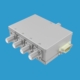 75 Ohm absorptive 1P4T solid-state RF switch with F female