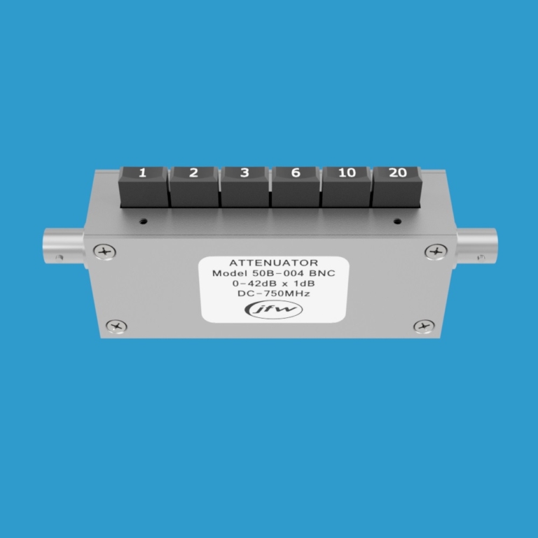 50 Ohm Pushbutton Attenuator DC-750 MHz 0-42dB X 1dB | 50B-004 - JFW ...