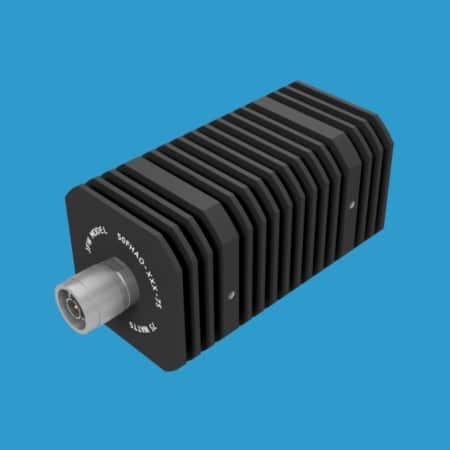 75 Watt fixed attenuator with 50 Ohm N male/female connectors