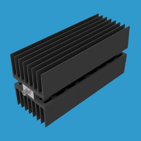 1000 Watt fixed attenuator with 50 Ohm N male/female connectors