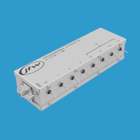 50 Ohm relay programmable attenuator SMA female DC-250MHz attenuation range 0 to 127dB by 1dB steps