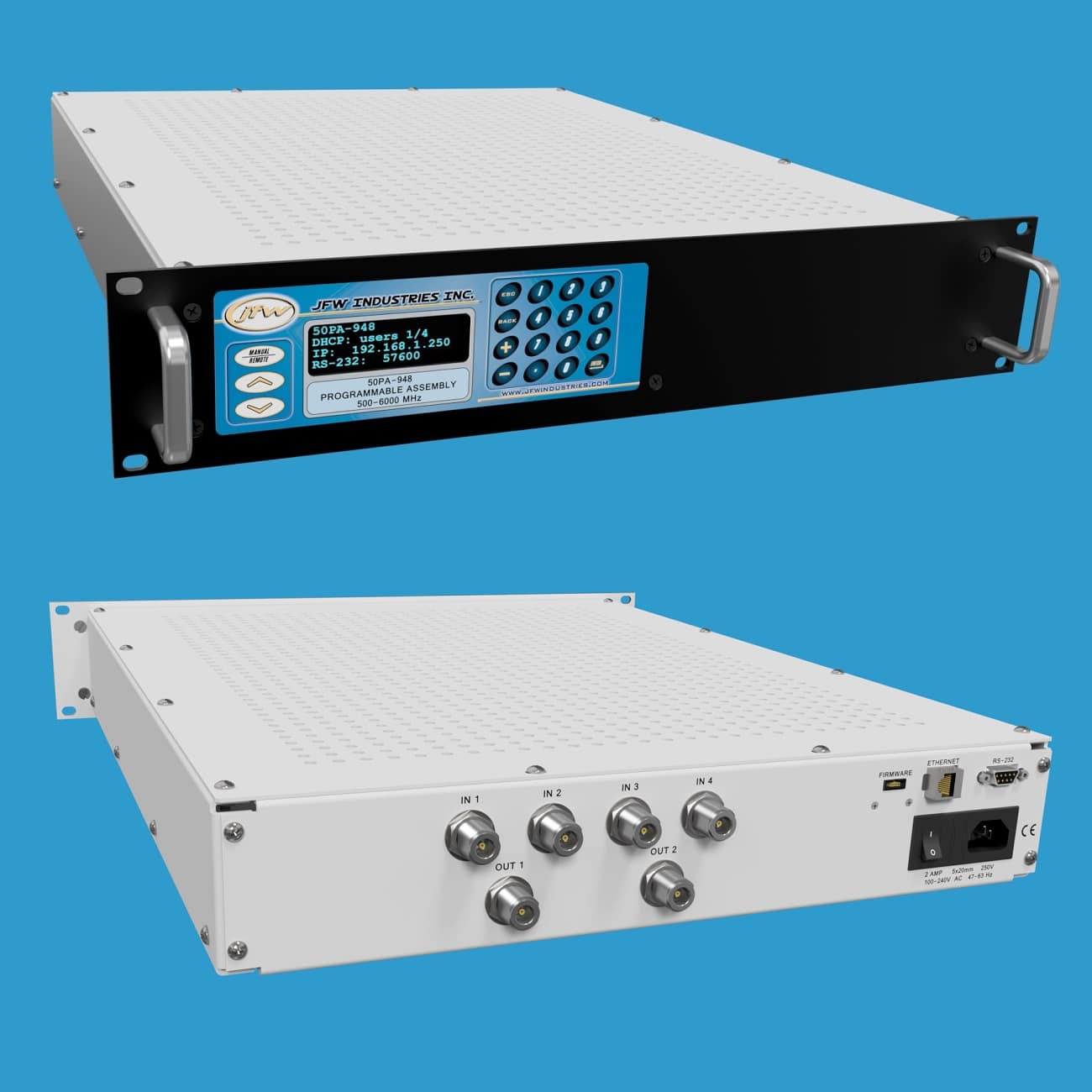 4 x 2 Handover Test System 0.5-6 GHz | 50PA-948 - JFW Industries