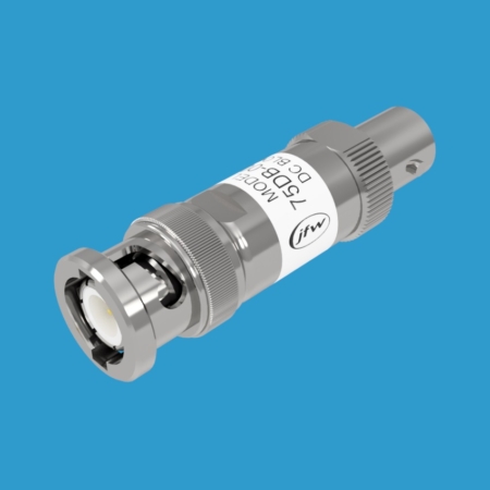 Inner only DC block model 75DB-001 with 75 Ohm BNC male/female connectors