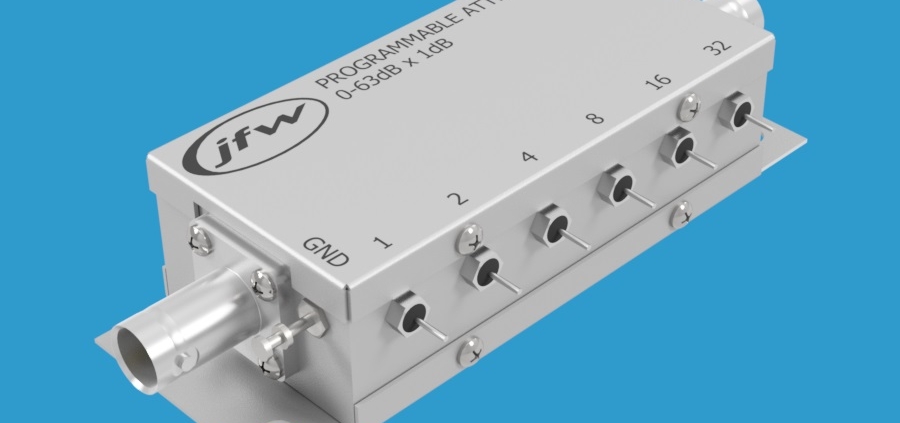 75 Ohm relay programmable attenuator BNC female DC-1000MHz attenuation range 0 to 63dB by 1dB steps