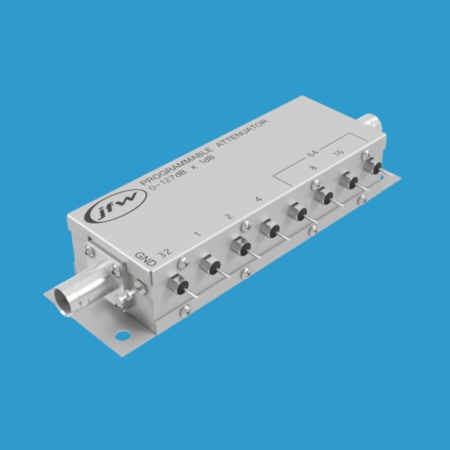 75 Ohm relay programmable attenuator BNC female DC-1000MHz attenuation range 0 to 127dB by 1dB steps