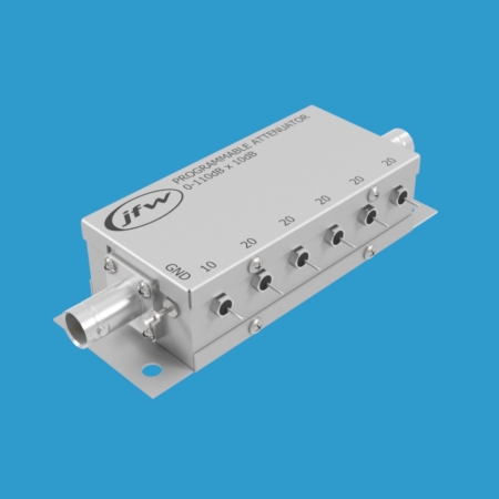 75 Ohm relay programmable attenuator BNC female DC-1000MHz attenuation range 0 to 110dB by 10dB steps