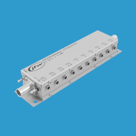 75 Ohm relay programmable attenuator BNC female DC-1000MHz attenuation range 0 to 64.5dB by 0.1dB steps