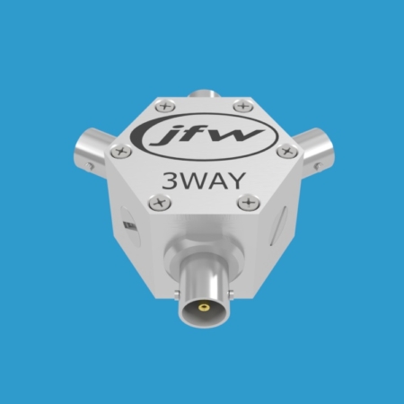 JFW Model 75PD-046 resistive 3way power divider/combiner with 75 Ohm BNC female connectors