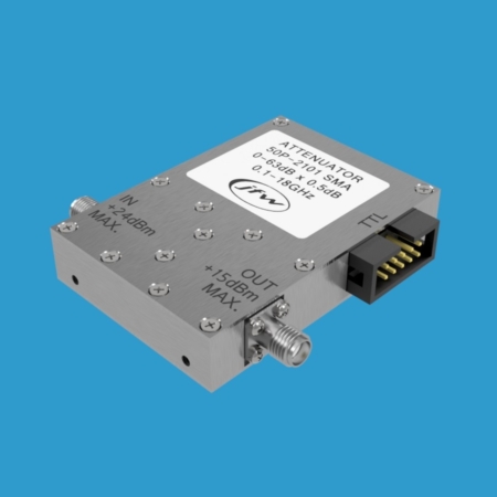 50 Ohm solid-state programmable attenuator with attenuation range 0-63.5 x 0.5dB