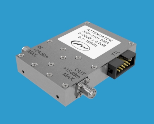 50 Ohm solid-state programmable attenuator with attenuation range 0-63.5 x 0.5dB