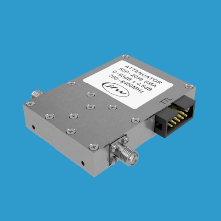 50 Ohm TTL solid-state programmable attenuator 0-63 x 0.5dB step at 200-8000MHz