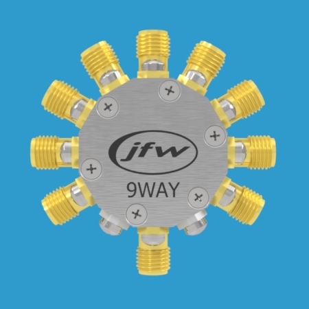 JFW model 50PD-760 resistive 9way power divider/combiner with 50 Ohm SMA female connectors