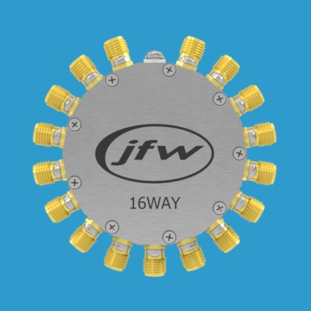 JFW model 50PD-785 resistive 16way power divider/combiner with 50 Ohm SMA female connectors