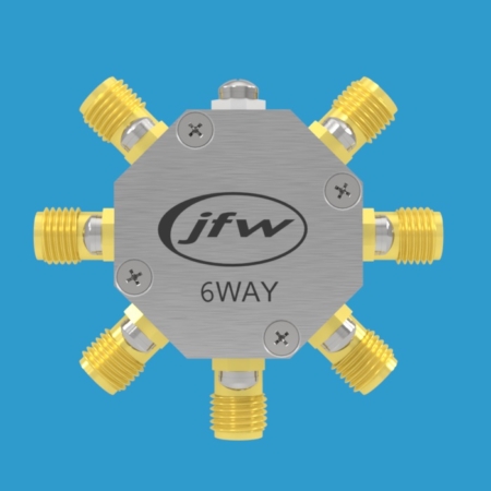 JFW model 50PD-790 resistive 6way power divider/combiner with 50 Ohm SMA female connectors