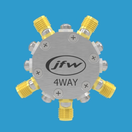 JFW model 50PD-870 resistive 4-way power divider/combiner with SMA female