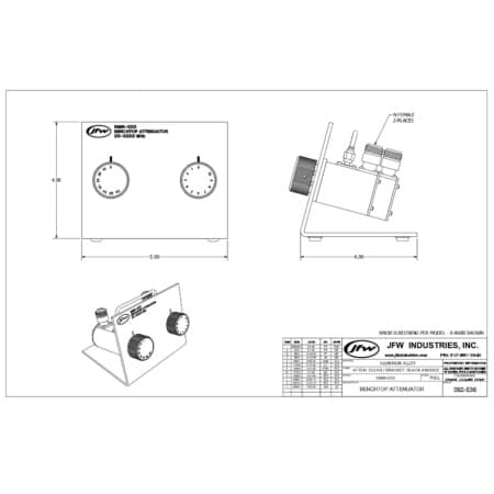 Benchtop Manual Attenuator | Model 50BR-008