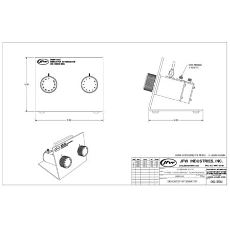 Benchtop Manual Attenuator | Model 50BR-009