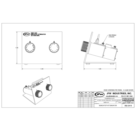 Benchtop Manual Attenuator | Model 50BR-036