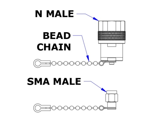 RF terminations with bead chain | 50 Ohm | DC-18GHz